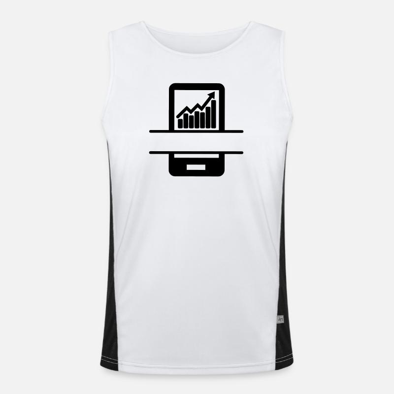Better results graph in smartphone Men's Functional Contrast Tank Top 