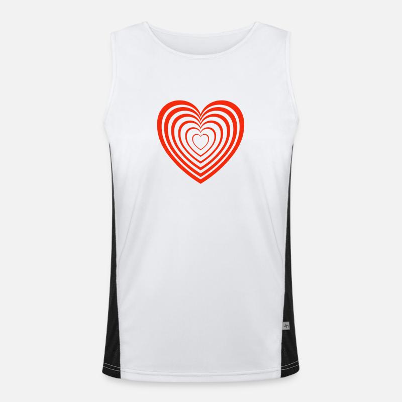 Valentinstag, Valentinstag, Valentinstag Funktionelles Kontrast-Tank Top für Männer 
