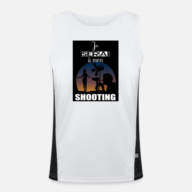 Ich werde schießen Funktionelles Kontrast-Tank Top für Männer 
