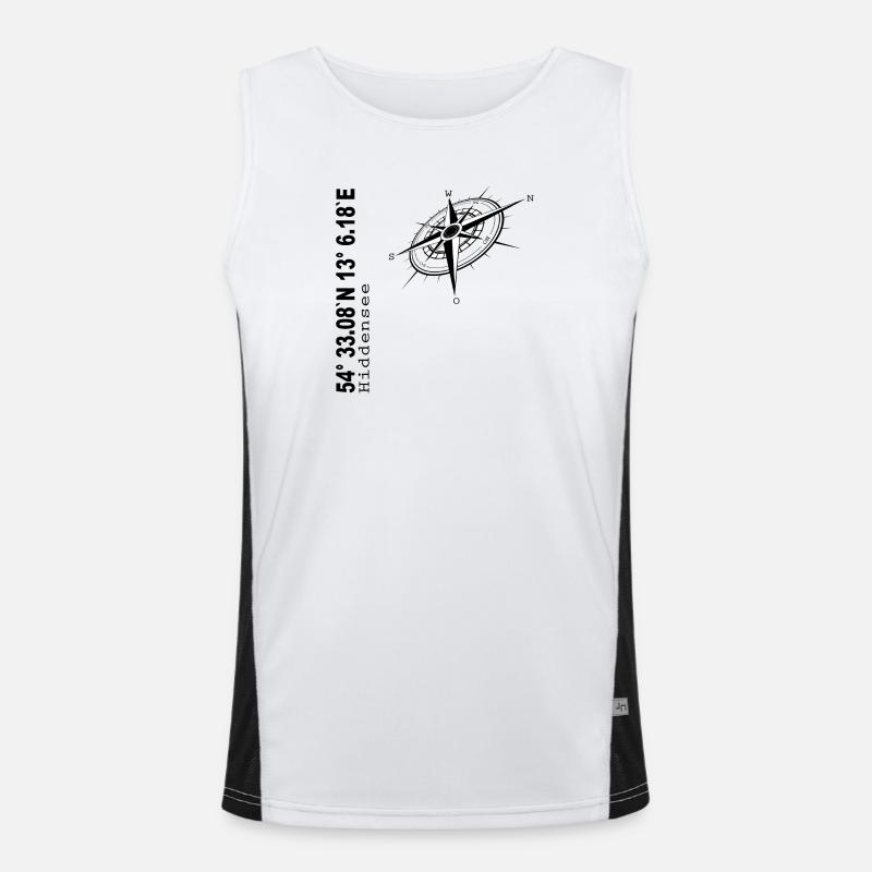 Hiddensee Funktionelles Kontrast-Tank Top für Männer 