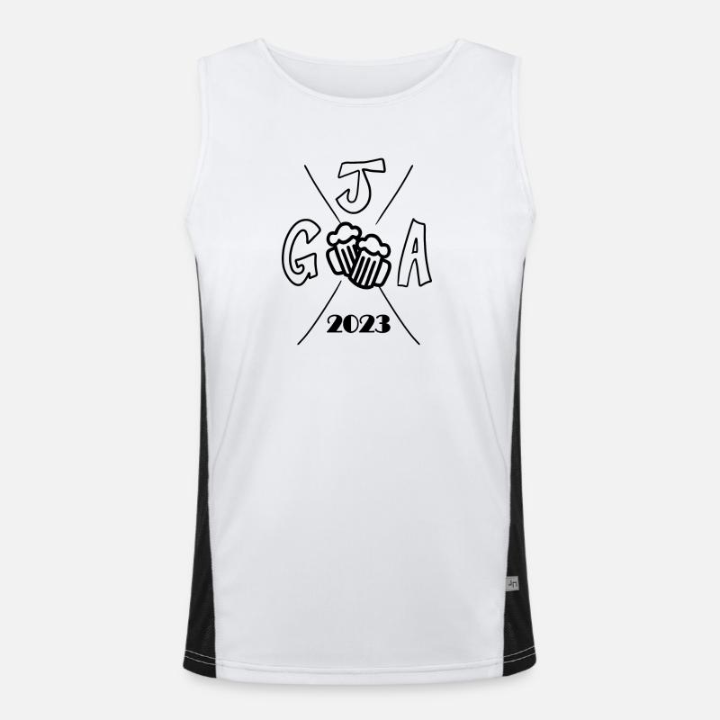 2023 Junggesellenabschied Bier Funktionelles Kontrast-Tank Top für Männer 