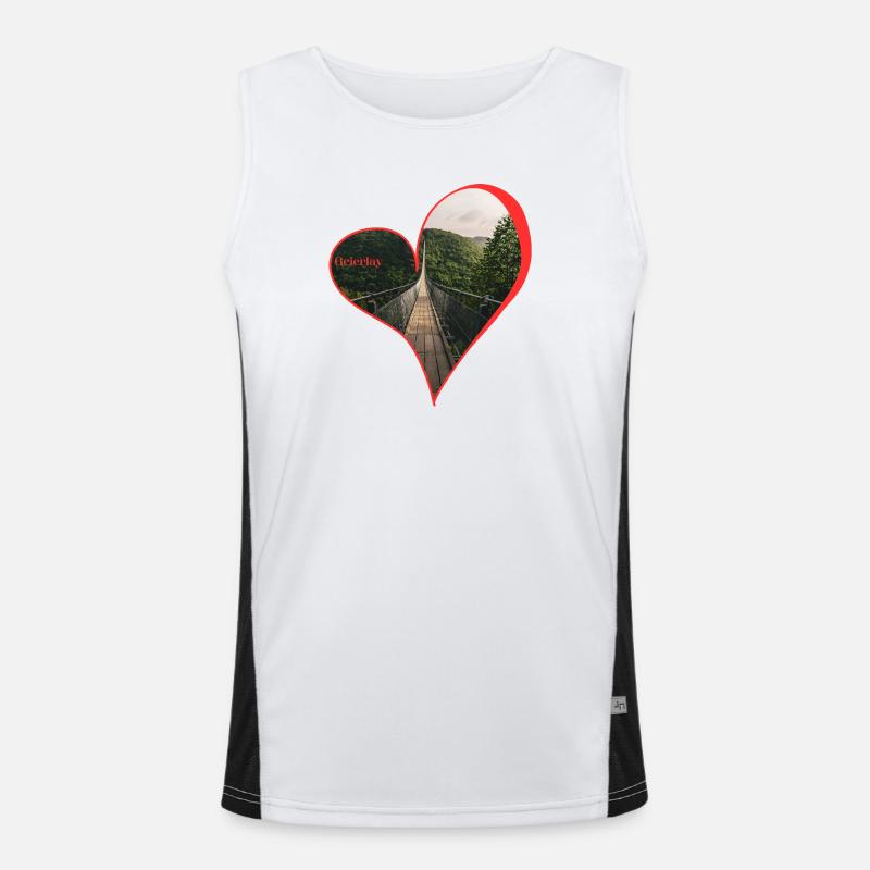 Geierlay Funktionelles Kontrast-Tank Top für Männer 