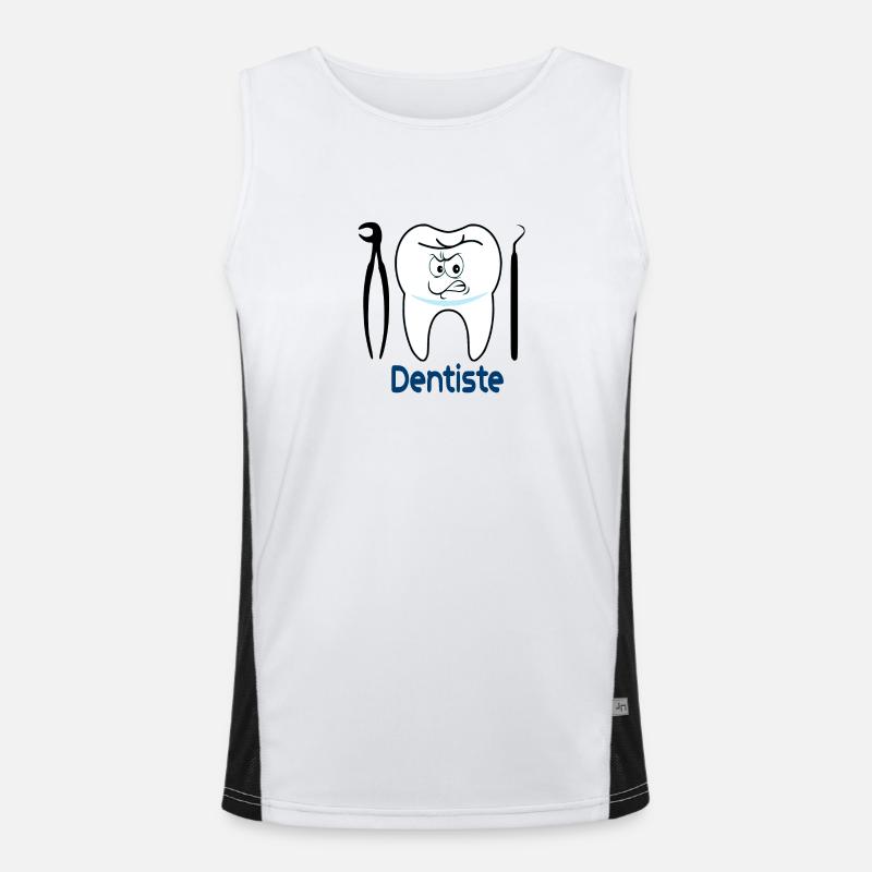 Dentiste Débardeur respirant contrasté Homme 