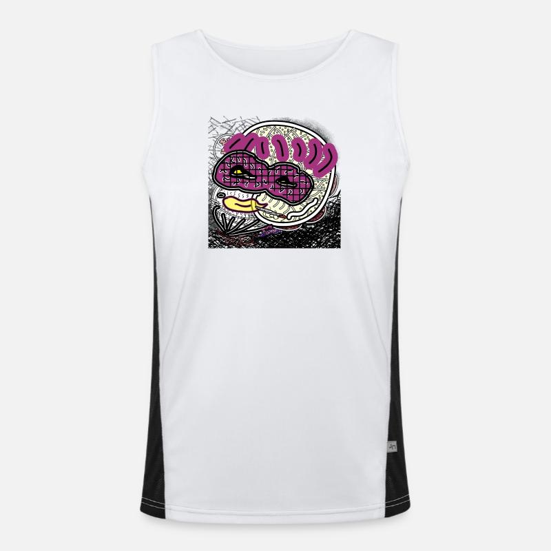 Comic man Men's Functional Contrast Tank Top 