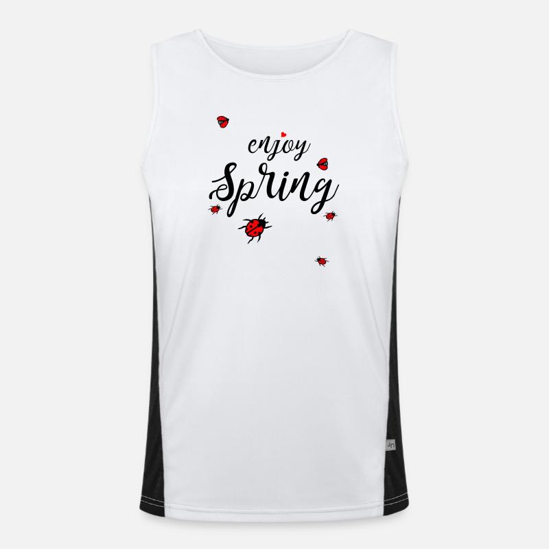 Spring, enjoy spring Men's Functional Contrast Tank Top 