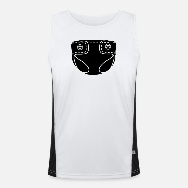 Couche bébé Débardeur respirant contrasté Homme 