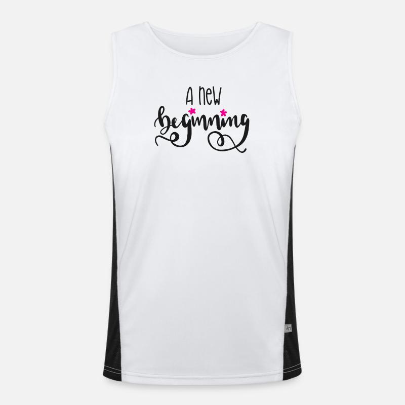 A New Beginning Men's Functional Contrast Tank Top 