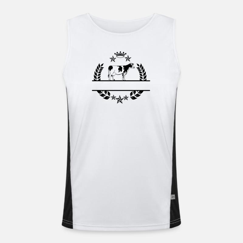 Siegerkuh Funktionelles Kontrast-Tank Top für Männer 