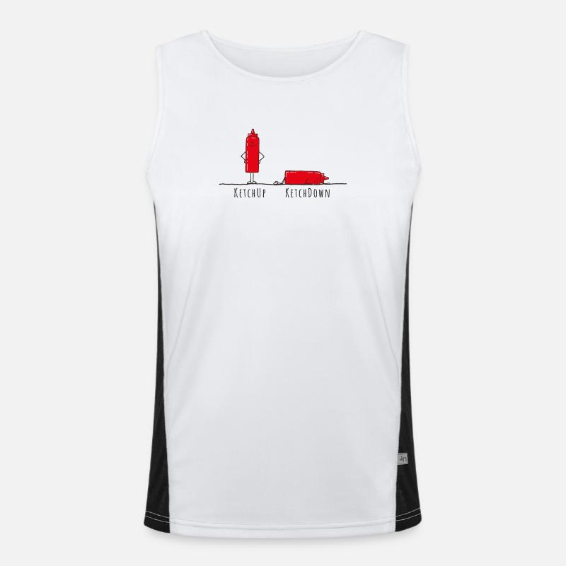 Ketchup - Ketchdown, pun Men's Functional Contrast Tank Top 