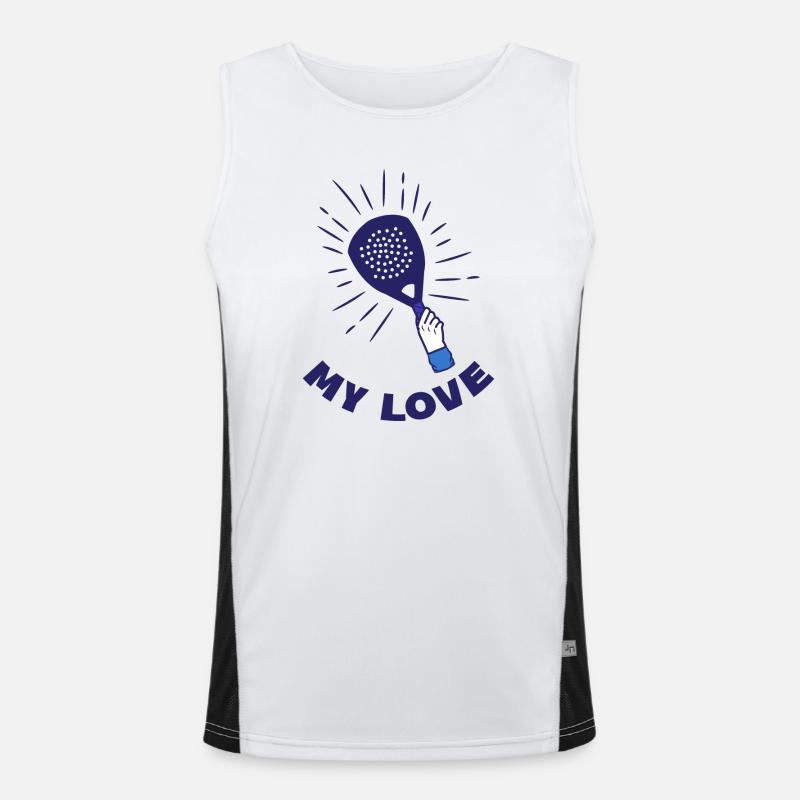 Setback Player Racket Padel Statement Sport Men's Functional Contrast Tank Top 