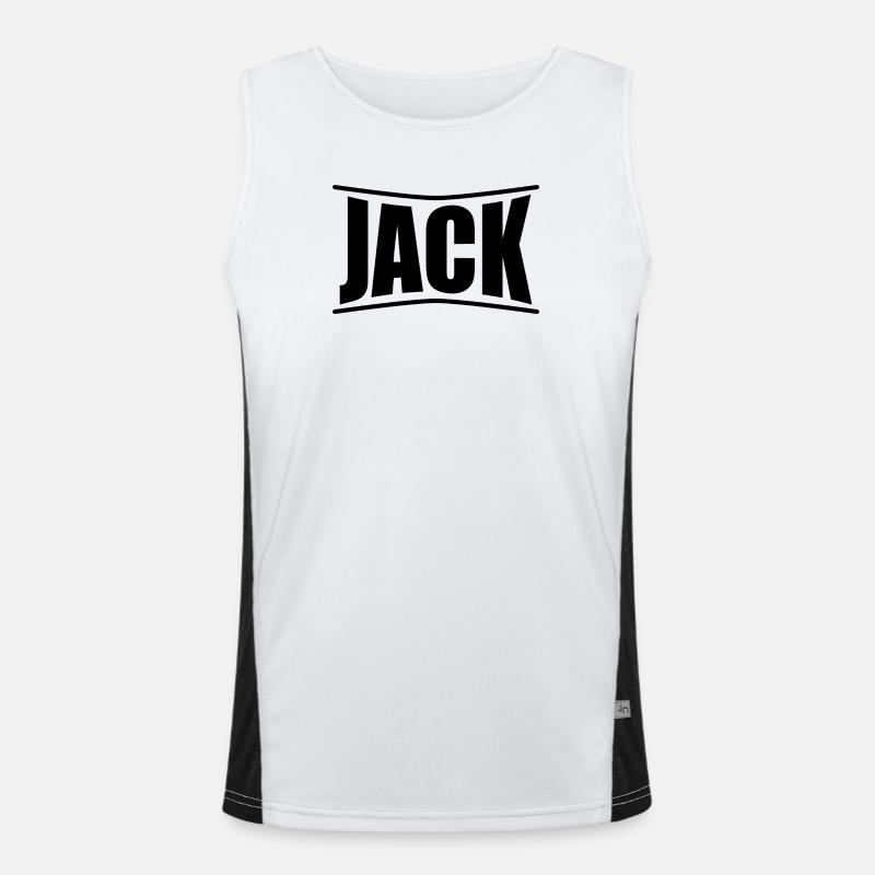 name t-shirt Jack t-shirt gift idea Men's Functional Contrast Tank Top 