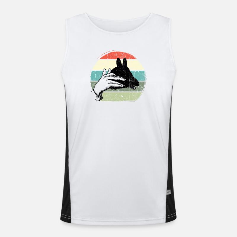 Pastel Handframe Sunset Circle Men's Functional Contrast Tank Top 