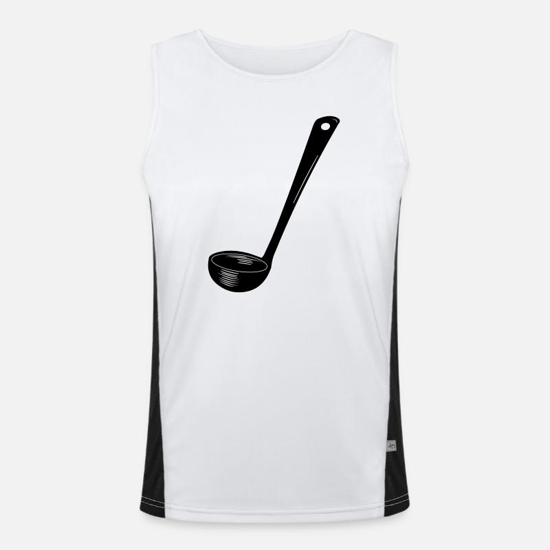 Transparent soup spoon Men's Functional Contrast Tank Top 
