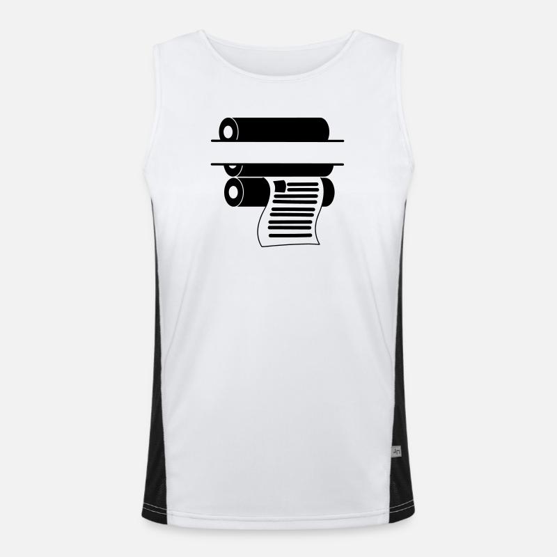 Impression du logo 2 Débardeur respirant contrasté Homme 