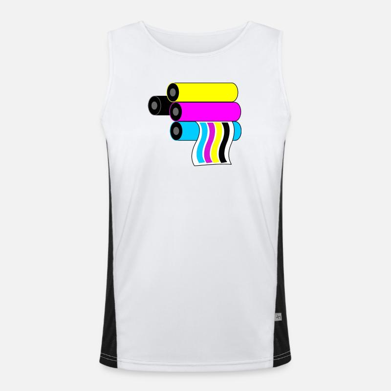 Impression du logo 3 Débardeur respirant contrasté Homme 