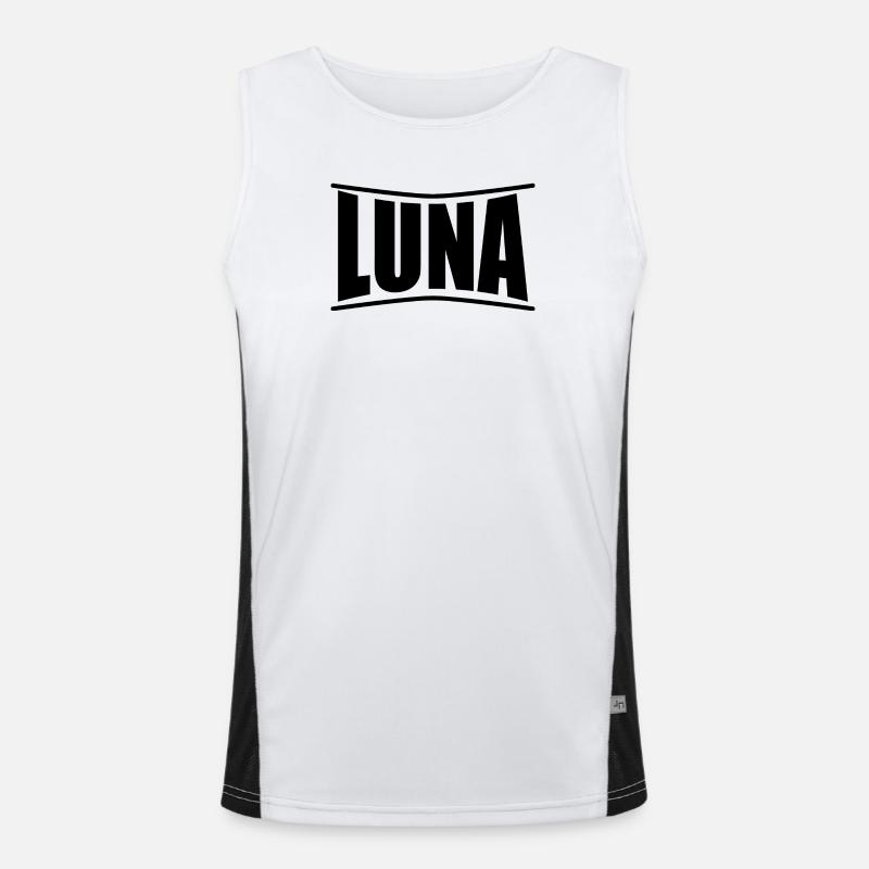 name t-shirt Moon t-shirt gift idea Men's Functional Contrast Tank Top 