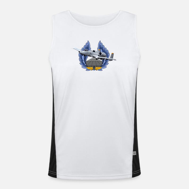 A-10 Thunderbolt Funktionelles Kontrast-Tank Top für Männer 
