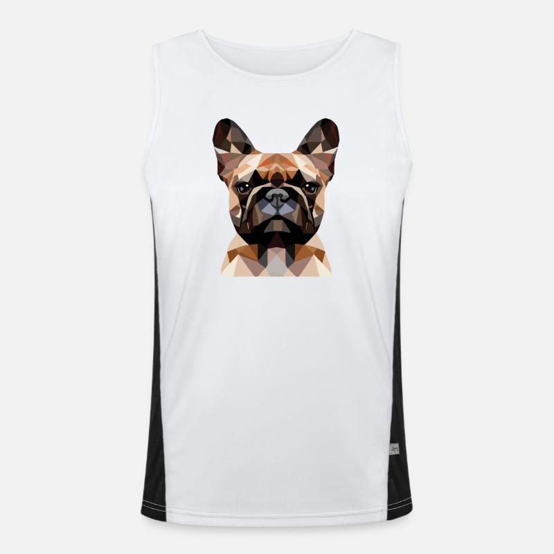 Polygone bouledogue français Débardeur respirant contrasté Homme 