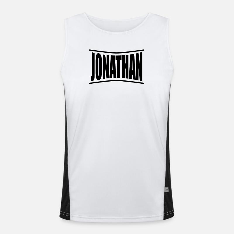 name t-shirt Jonathan t-shirt gift idea Men's Functional Contrast Tank Top 