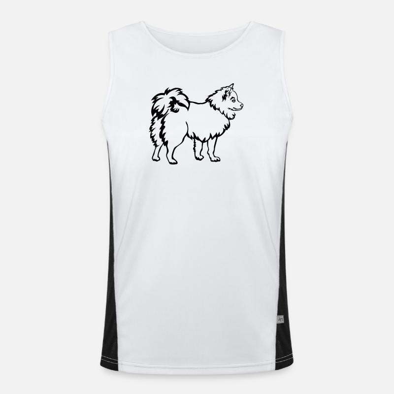 Spitz Funktionelles Kontrast-Tank Top für Männer 