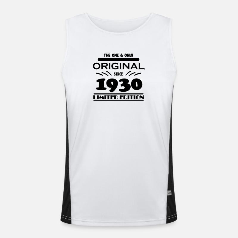 1930 - Année de construction 1930 - Né en 1930 Débardeur respirant contrasté Homme 