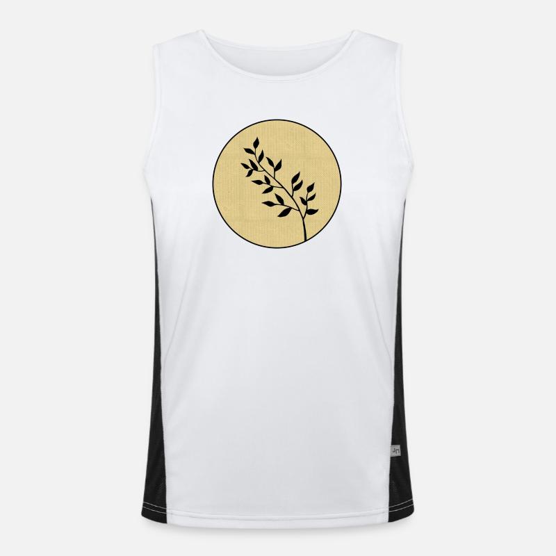 Zweig Funktionelles Kontrast-Tank Top für Männer 