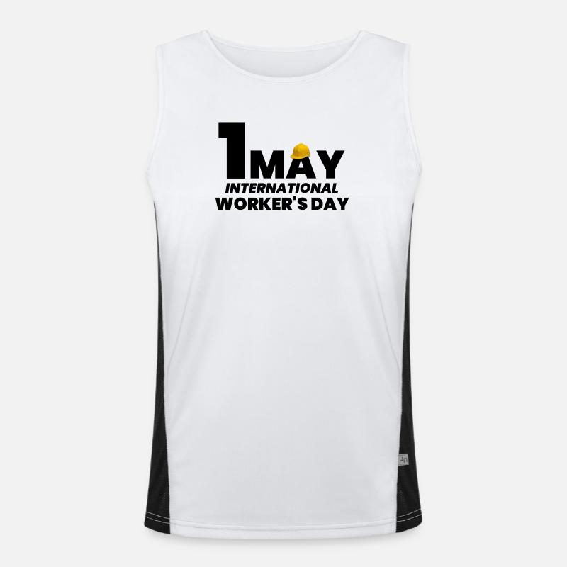 Tag der Arbeit, 1. Mai Funktionelles Kontrast-Tank Top für Männer 