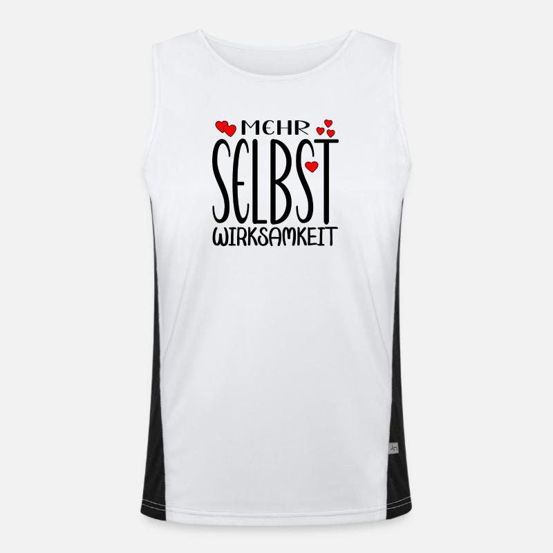 Selbstwirksamkeit Funktionelles Kontrast-Tank Top für Männer 