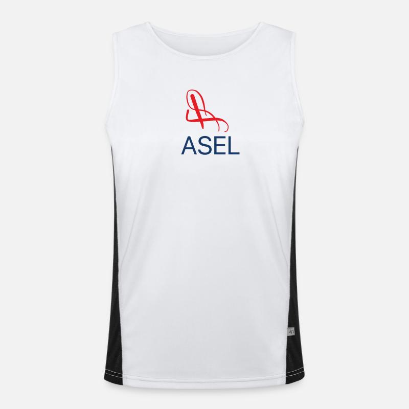 Basel T-Shirt Basel Pullover - Men's Functional Contrast Tank Top  - white/black