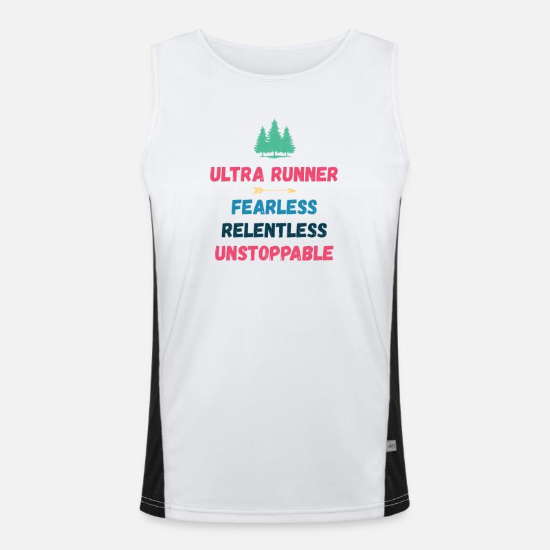 Ultra Runner - Intrépide. Implacable. Imparable. Débardeur respirant contrasté Homme 