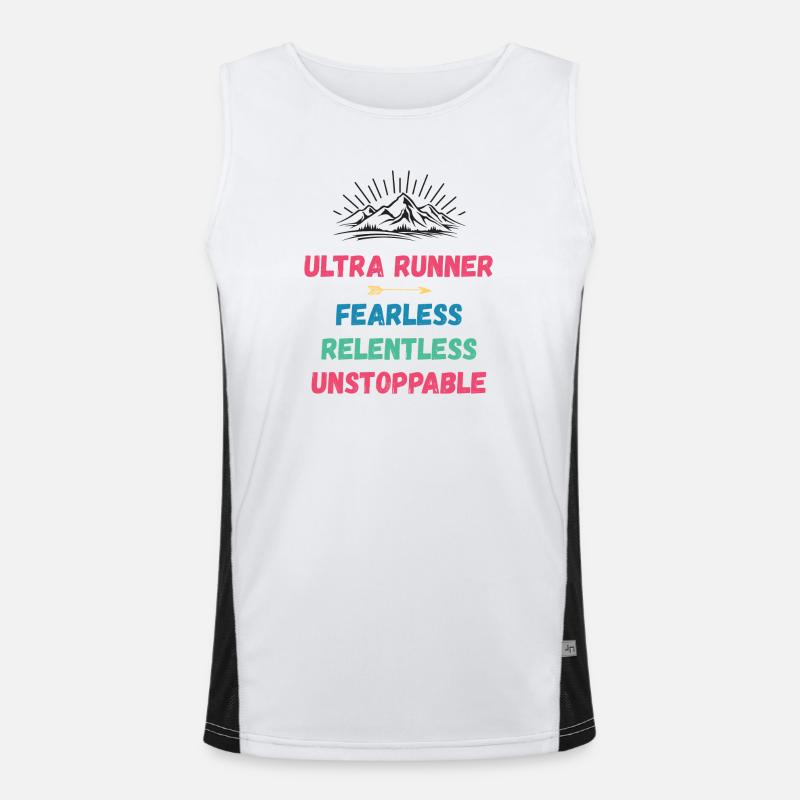Ultra Runner - Intrépide. Implacable. Imparable. Débardeur respirant contrasté Homme 