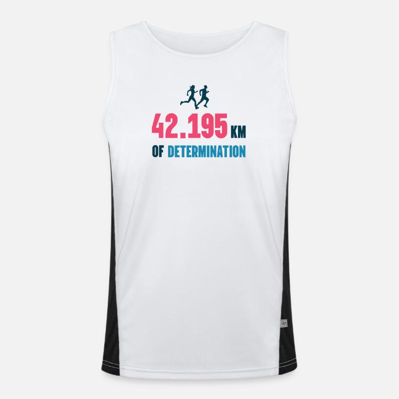 Marathon - 42 195 km de détermination Débardeur respirant contrasté Homme 