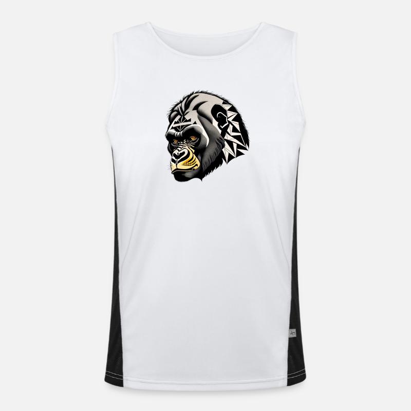 Monkey, Gorilla Men's Functional Contrast Tank Top 