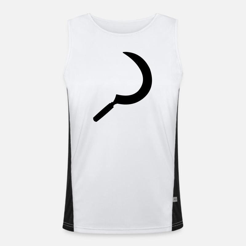 Sickle shadow image Men's Functional Contrast Tank Top 