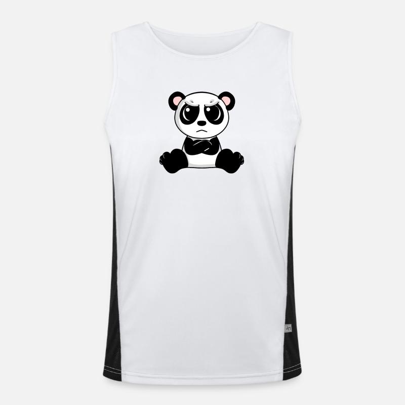 Panda en colère Débardeur respirant contrasté Homme 