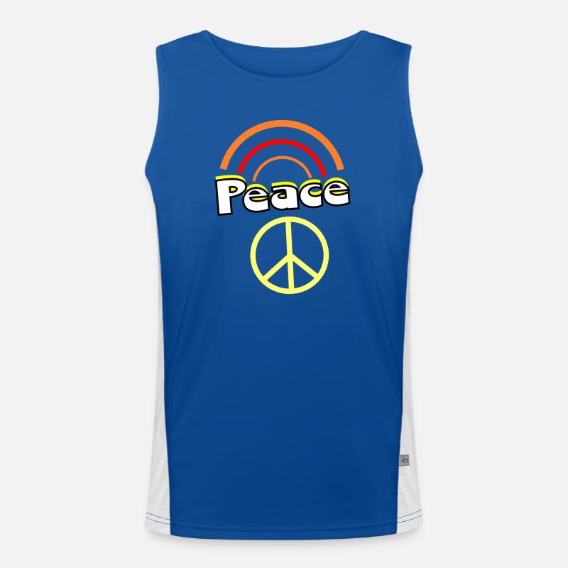 70s Pattern Men's Functional Contrast Tank Top 