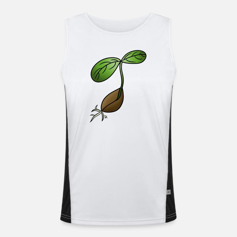 Germination! By Pousse2Bamboo ! Men's Functional Contrast Tank Top