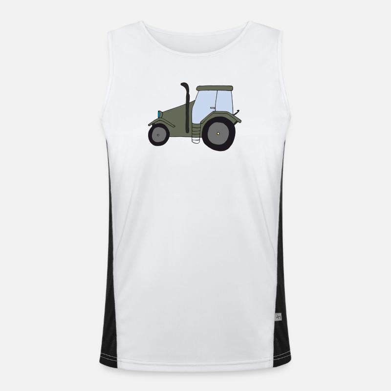 Tracteur Oldtimer Débardeur respirant contrasté Homme 