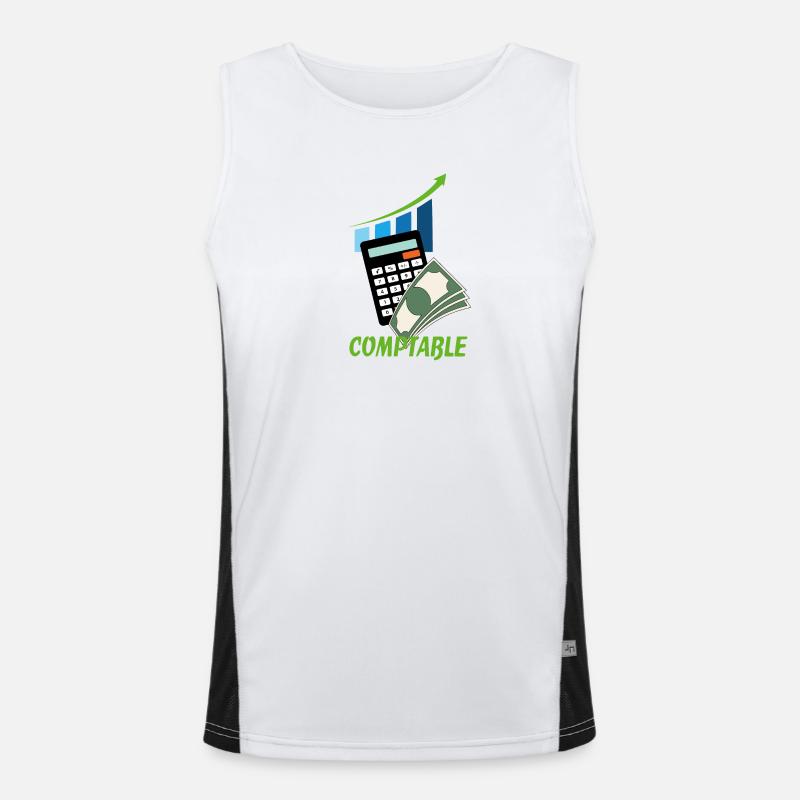 Buchhalter Funktionelles Kontrast-Tank Top für Männer 