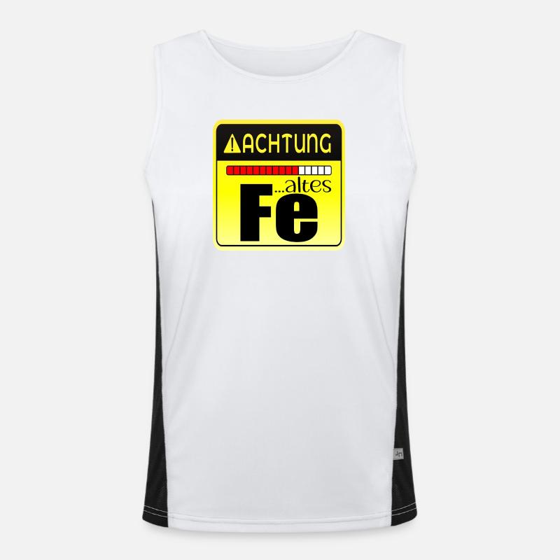 Geburtstagsgeschenk - Eisen Chemische Elemente Funktionelles Kontrast-Tank Top für Männer 