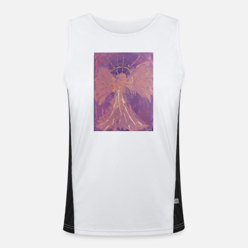 Erzengel Chamuel - Engel der Liebe - Engelbild Funktionelles Kontrast-Tank Top für Männer 