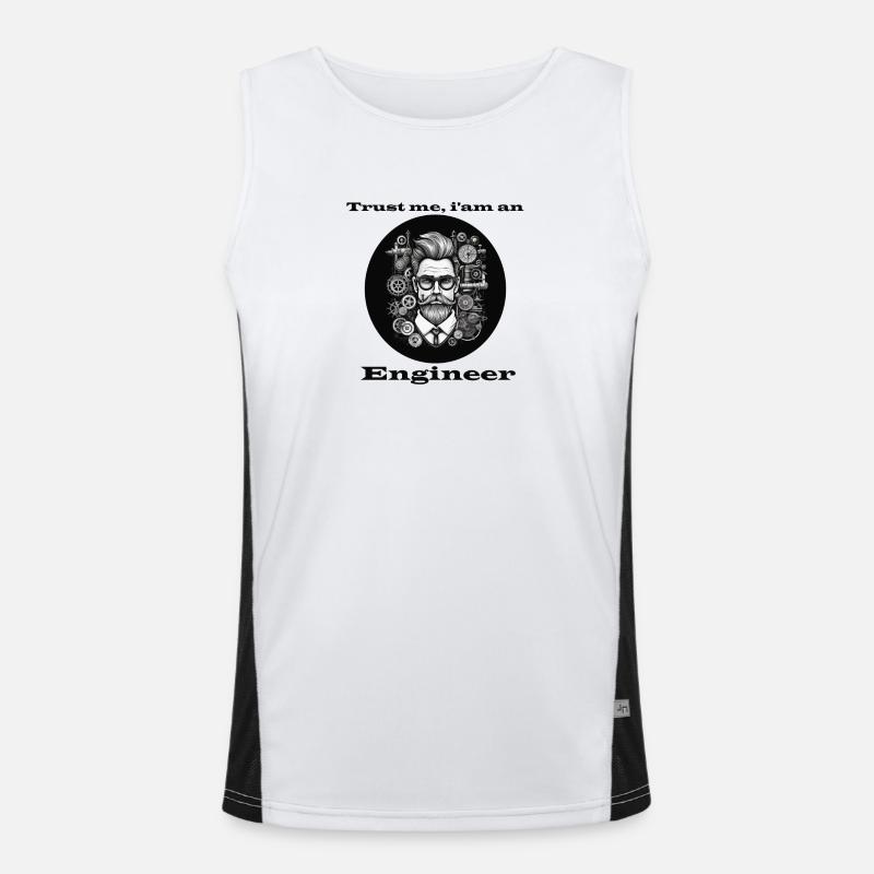 Trust me Engineer Funktionelles Kontrast-Tank Top für Männer 