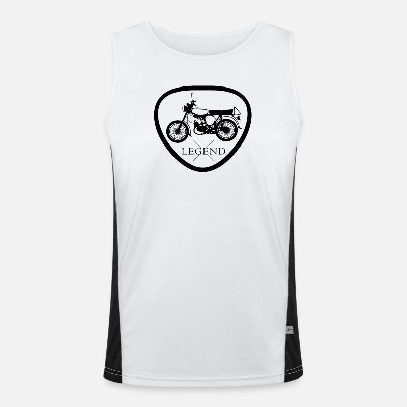 legend simson s50 s51 symbol ddr nostalgia icon Men's Functional Contrast Tank Top 