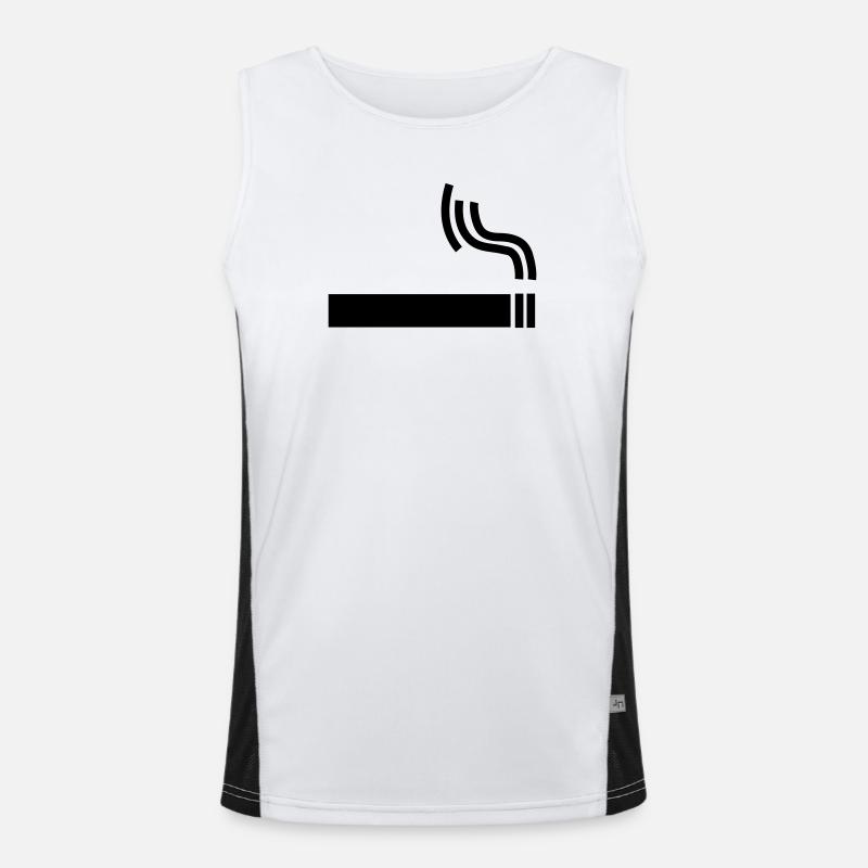 Zigarette Cigarette raucherpause Funktionelles Kontrast-Tank Top für Männer 