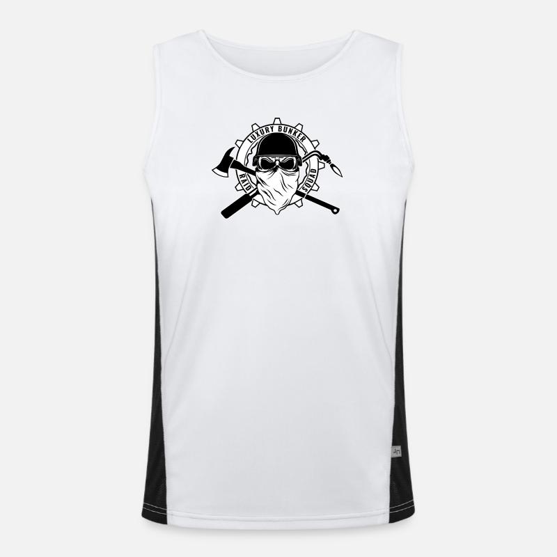 Luxury Bunker Raid Squad Funktionelles Kontrast-Tank Top für Männer 