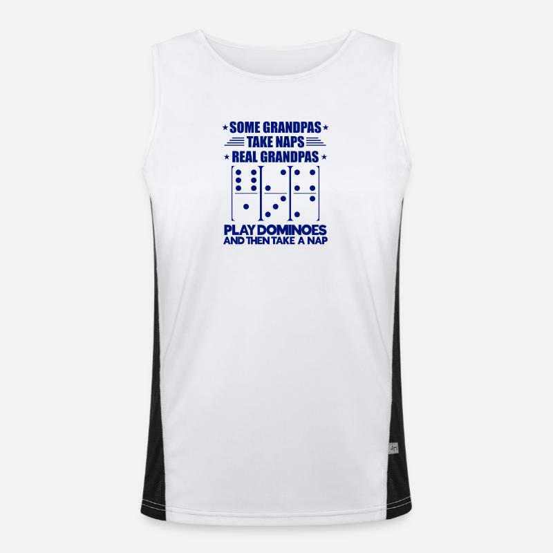 Conception de domino Débardeur respirant contrasté Homme 