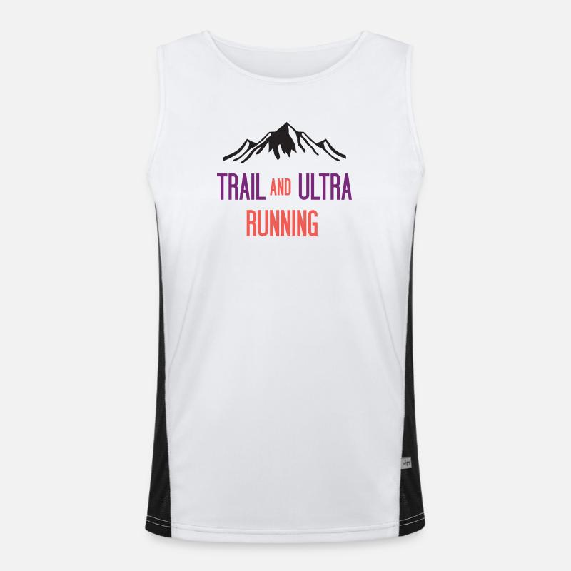 Trail and Ultra Running Men's Functional Contrast Tank Top 