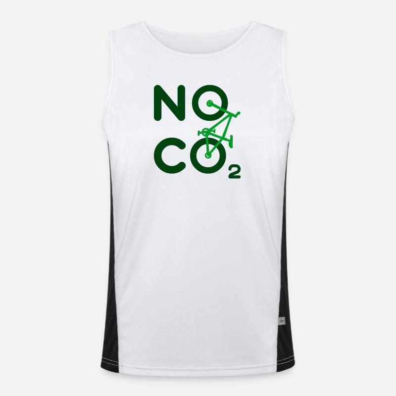 Environment Co2 Statement Climate Change Nature Conservation Earth Men's Functional Contrast Tank Top 