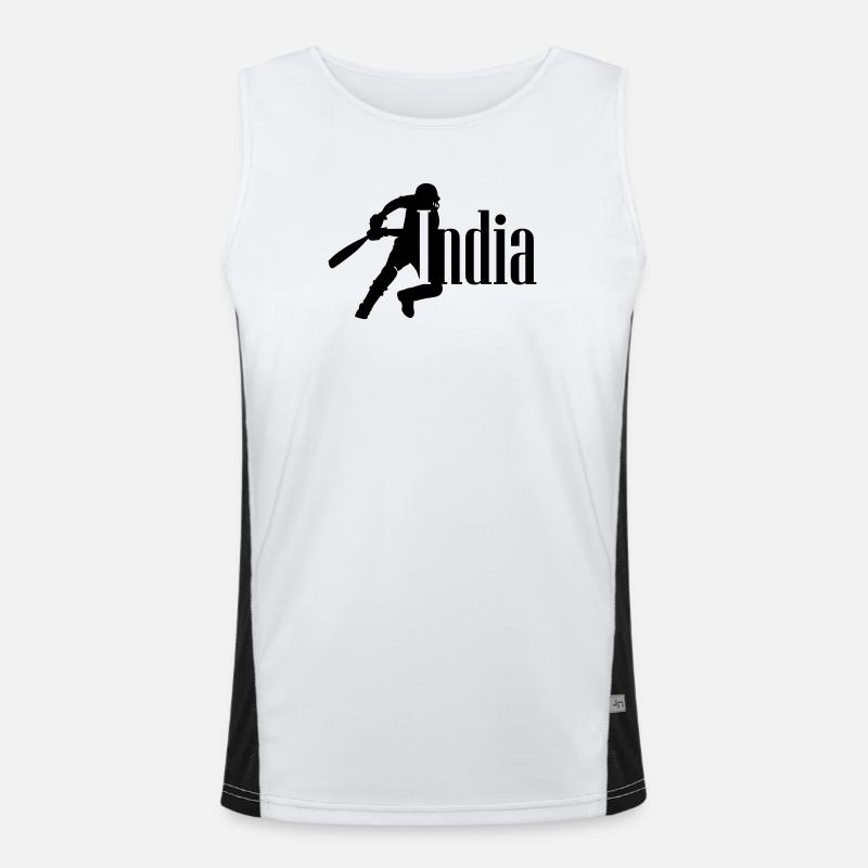 Inde Cricket Débardeur respirant contrasté Homme 