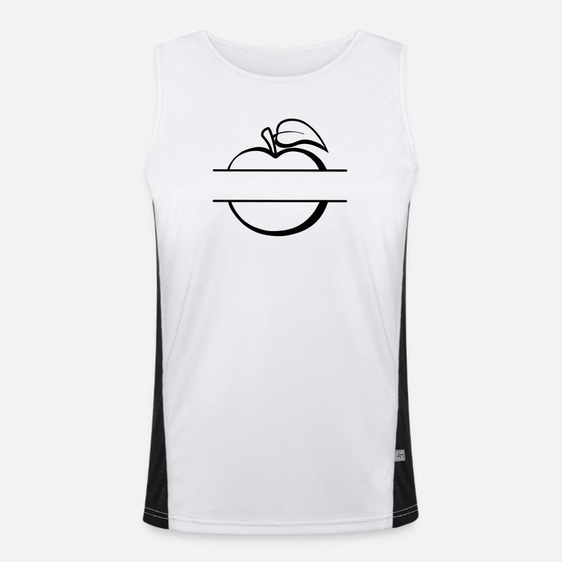 Banner apple logo Men's Functional Contrast Tank Top 